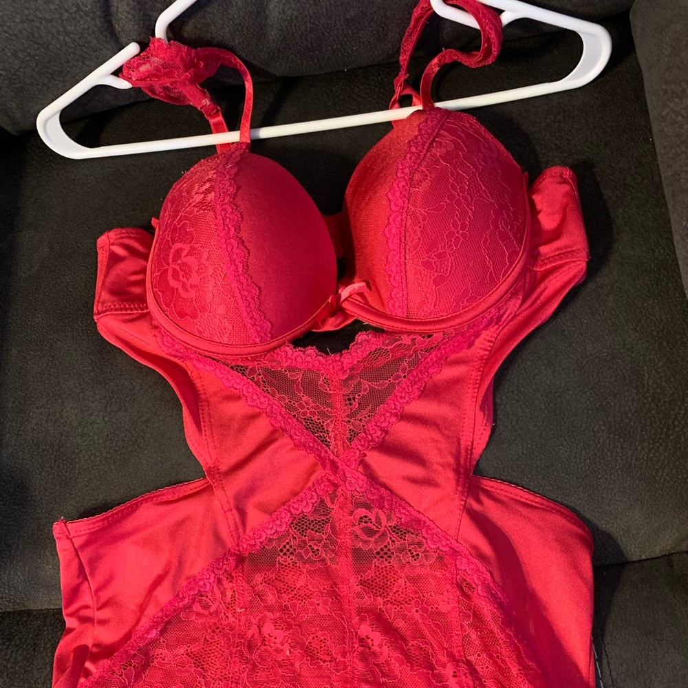 Hot pink lingerie